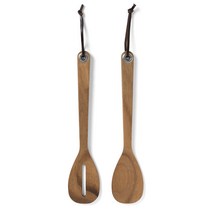 아이언우드구오메이 패들 샐러드서버 2종 세트, 1개, Wood