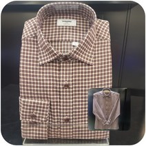 레노마셔츠 더블 미디움 체크 드레스 기모셔츠 RMWSGP 304 BW