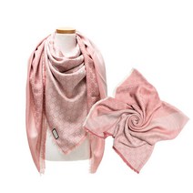 구찌 여성용 숄 스퀘어 머플러 281942-3G704-6978 핑크