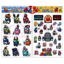 어몽어스 에폭시 키링 딱지 12종/24종 열쇠고리, 12종