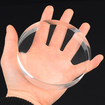 액새서리 원형 전시대 유리 투명 진열판 스탠드 소품