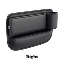 qm6루프박스 루프박스 루프백 루프텐트 자동차 정리함 가죽 카시트 갭 오거나이저 컵 홀더가 있는 자동 콘솔 사이드 스토리지 박스 시트 틈새 유니버설, 1pcs Right