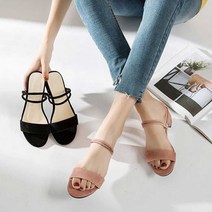 여자 비치 신발 뮬슬리퍼 샌들 여름 원피스 슈즈 코디
