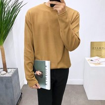 애드매이브 남자 니트지 무지 루즈핏 긴팔 티셔츠 8컬러