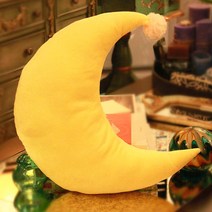 바디필로우 빅사이즈 별 달모양 베개 인형 귀여운 소녀하트 안고자는 여학생 선물, C08-노란색 달모양