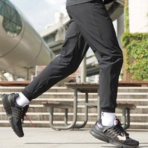 나인티플러스 우븐 조거 팬츠(18113) 블랙