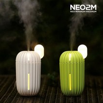 네오투엠 무드등 선인장 가습기 USB 미니가습기, 네오투엠838선인장가습기화이트