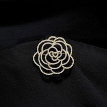 여성 매너 브로치 정장 빈티지 엘레강스 백합 동백꽃 원피스 브로치 코사지 브로찌 쥬얼리 주얼리 스웨터 정장 옷핀 오픈방지 고급 일상 데일리 러블리 송년회선물