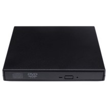 cd리더기 cd롬 노트북cd리더기 노트북cd롬 외장cd 외장oddPC CD 라이터 휴대용 USB 인터페이스 충격 방지, 02 Black