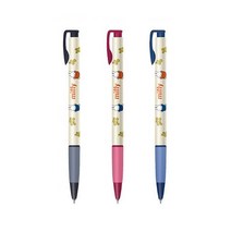 동아 미피 유성볼펜 0.38mm 미피펜 캐릭터볼펜, 블랙