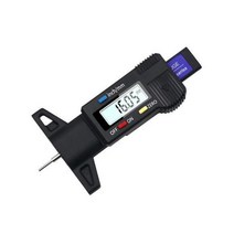 두께 측정기 정밀 디지털 도막 자동차 타이어 트레드 깊이 게이지 미터 캘리퍼스 브레이크 패드 슈 모니터링 시스템, 블랙