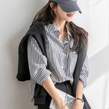 나크21 44 88 스테디셀러 클래식 스트라이프 셔츠 NK21-T-50