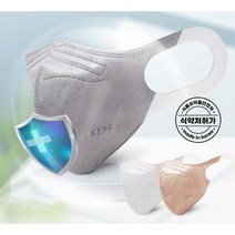 델큐어 본사배송 귀편한 탄성귀끈 이어이지 KF94 마스크 (1팩 5매입), 화이트 대형_100매 (1팩 5매입), 1매, 100매입
