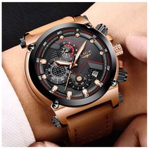 LIGE 남성 시계 방수 크로노 그래프 남자 시계 명품 브랜드 패션 56