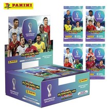 카타르 월드컵 panini 축구 축구 스타 카드 2022 월드컵 카타르 피규어 컬렉션 팬 패킷, 랜덤 1팩