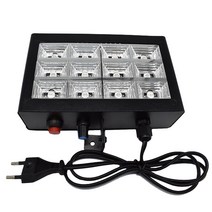12 Led 무대 조명 다채로운 스트로브 RGB 플래시 사운드 활성화 DJ 효과 램프 파티 바 쇼 디스코
