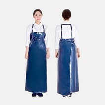 코스모스웨이 H형 고리 방수 앞치마, 특대, 청색
