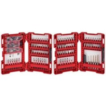 밀워키 드릴 스크류 드라이버 비트 세트 쇼크웨이브 임팩트 듀티 합금강 120개, 기본