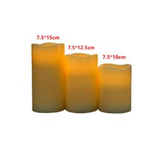 ANYOU LED 촛불 창의적인 리모컨 캔들, 리모컨 배터리 3종세트 7.5*10/12.5/15cm
