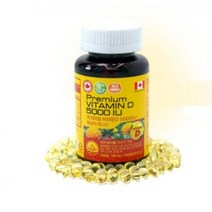 6개월분 프리미엄 VITAMIN D 5000IU 캐나다 비타민D 1250% 온가족영양제, 단품, 단품