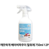 제이스토어 / 탈취제 파우더 깨끗하개 강아지 고양이 750ml 12P, 12개