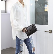 간편외출 수납 굿 세컨백 가죽 클러치백 클러치백코디 남자가방