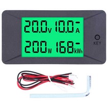 디지털 전압전류전력에너지 테스터 다기능 LCD 전류계 전력량계 전압계 100V 100A 내장 션트 다기능 테스터 전력량계 전압계 테스터 DC 5-12V 데 전류계 전압계