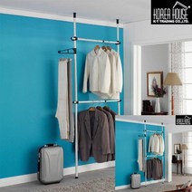 KT 2단 폴 행거 일반형 25MM 옷걸이행거봉 옷장행거