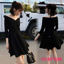 온스타일러 무브 브이 오프숄더 원피스