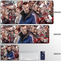 그랜드 테프트 오토 GTA 5 게이밍 마우스 장패드, Q + 300X250mm