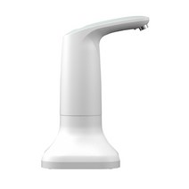 전기 스마트 물 병 디스펜서 휴대용 자동 식수 펌프 기지 및 LED 야간 조명, 하나, 하얀