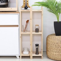 [다니엘우드]원목 틈새장 주방 냉장고 수납장, 한뼘 틈새수납장