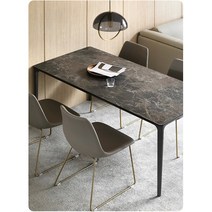 북유럽 세덱식탁 세라믹 미니멀리스트 수입식탁, 1.2myunyan 흰색회색 검정색 다리