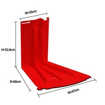 차수막 차수벽 물막이판 방수문 차수문 홍수 대비 플라스틱 홍수 조절 방수 판 abs L, 외부 모서리 - 높이 50cm