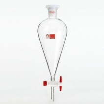 과학교구 1pcs 30ml 1000ml 실험실 실험용 PTFE 피스톤이있는 배 모양의 투명하고 두꺼운 분리 깔때기, 1000ml No.24 caliber