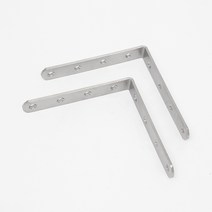 가구경첩 경첩 일자경첩 스텐 코너철 2P세트 150X150MM