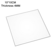 투명 플라스틱판 반투명 원형 아크릴 컬러 불투명 판넬 플렉시 유리 플렉시 유리 폴리메타크릴레이트 1mm-9mm 두께 10x20cm 길이, 4mm