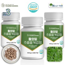 돌외잎 추출물 가루 추출 분말 돌외잎다이어트 120정 식약처 HACCP 인증 AMPK 효소 사포닌 효능, 3통