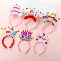 [피앤비유니티]생일초 머리띠, 생일 케익초-푸치샤