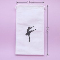 여아 어린이 발레 무용 가방 Drawstring 댄스 를위한 화이트 컬러 spunlace 리나 pointe 신발 댄스 액세서리