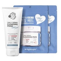 나이팅게일 클렌징 폼 마일드 애씨드 140ml + 클렌징패드 마일드 애씨드 20p, 1세트