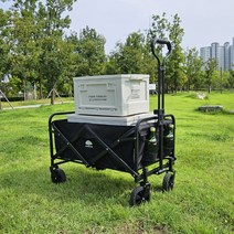 LF 캠핑 폴딩 웨건 (커버포함) / 분리세척가능 접이식 웨건 마트 카트, 1개