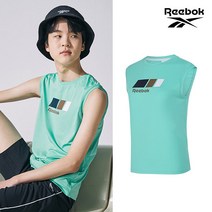 [REEBOK] NEW 리복키즈 주니어 홀리데이 민소매티셔츠 민트