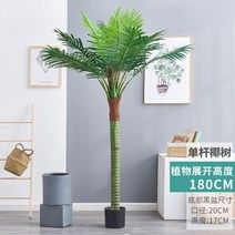대형 코코넛 나무 식물 야자수 카페 펜션 호텔 인테리어 조화 야외 (17종), 1.8m 단품