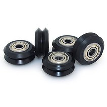 BIQU Double-V Type Plastic Passive Round Wheel with Bearing Idler Pulley Gear for 3D Printer(Pack of, 1, BIQU Double-V Type Plastic Pas