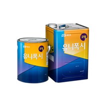 KCC 페인트 유니폭시코팅PTA : 에폭시 바닥재 상도 녹색 회색 각색 16KG 4KG, 유광, 백색(ECO)