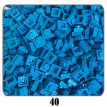 부품500 개/몫 100G 플레이트 1x1 빌딩 블록 MOC 부품 DIY 픽셀 아트 QR 코드 벽돌 모자이크 키즈 완구 52, 40 40, 한개옵션1