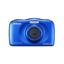 Nikon 디지털 카메라 COOLPIX W150 방수 W150WH 쿨픽스 화이트, 단품, 블루