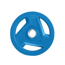 클럽용 칼라고무 바벨 원판 20kg 51DX1 블루 역기, 단품