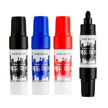 라인플러스 에듀마카 화이트 보드마카 둥근촉 블랙, 3개